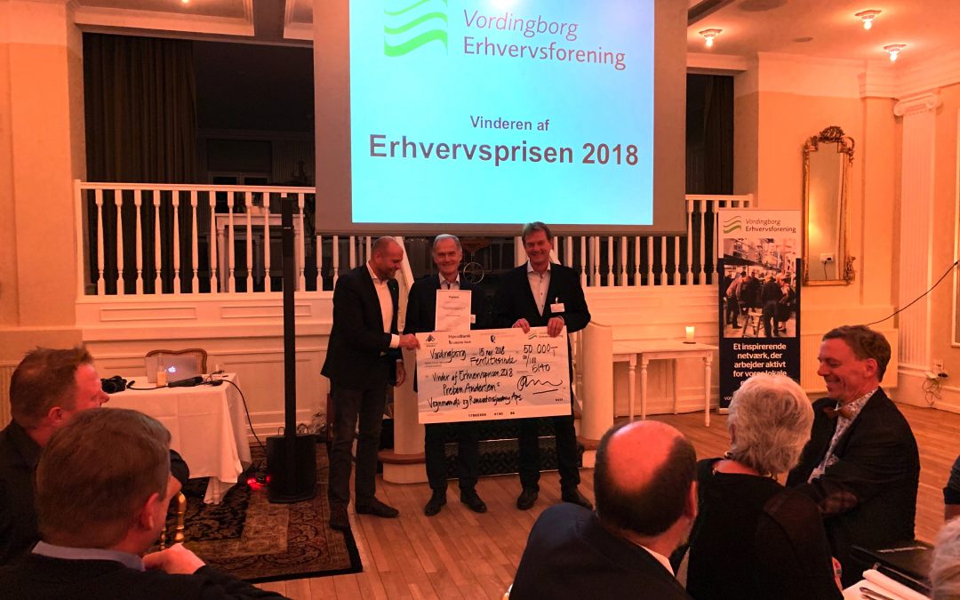 Erhvervsprisen 2018 gik til Preben Andersen Vognmands- og Renovationsforretning ApS